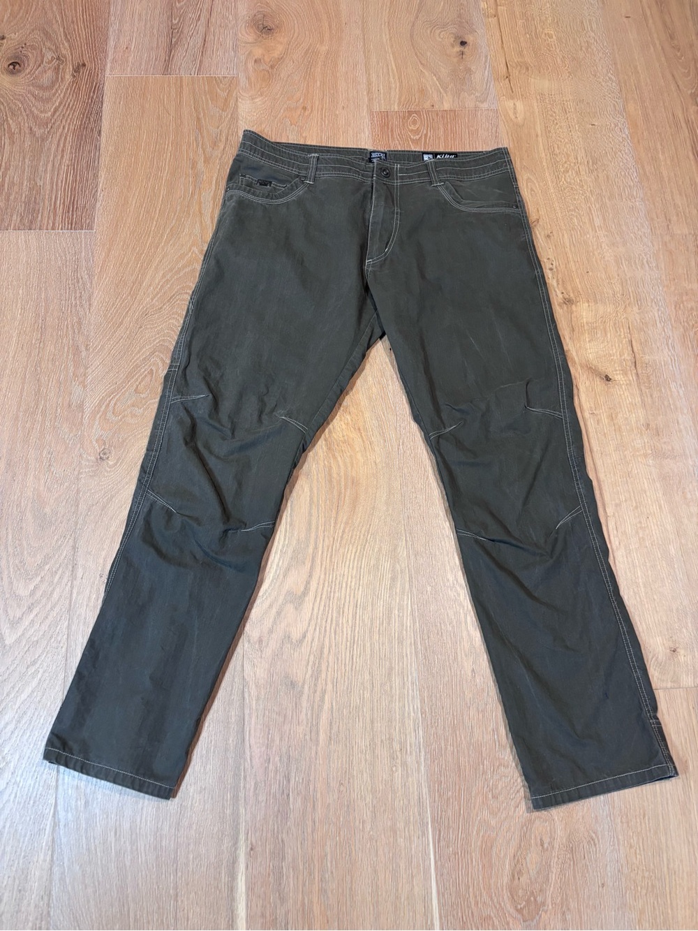 Men’s Kuhl Revolver Lean Khakis | 38X32 | Olive Green | Outdoor | Casual